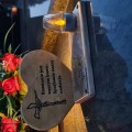 SOLARNY ZNICZ LED STATUETKA NA CMENTARZ GRÓB DUŻA