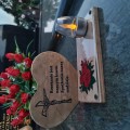 SOLARNY ZNICZ LED STATUETKA NA CMENTARZ GRÓB DUŻA