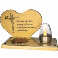 SOLARNY ZNICZ LED STATUETKA NA CMENTARZ GRÓB DUŻA