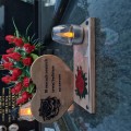 SOLARNY ZNICZ LED STATUETKA NA CMENTARZ GRÓB DUŻA