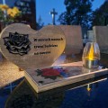 SOLARNY ZNICZ LED STATUETKA NA CMENTARZ GRÓB DUŻA