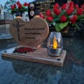 SOLARNY ZNICZ LED STATUETKA NA CMENTARZ GRÓB DUŻA