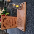 SOLARNY ZNICZ LED STATUETKA NA CMENTARZ GRÓB DUŻA DĄB