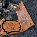 SOLARNY ZNICZ LED STATUETKA NA CMENTARZ GRÓB DUŻA DĄB