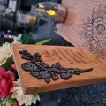 SOLARNY ZNICZ LED STATUETKA NA CMENTARZ GRÓB DUŻA DĄB