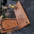SOLARNY ZNICZ LED STATUETKA NA CMENTARZ GRÓB DUŻA DĄB
