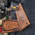 SOLARNY ZNICZ LED STATUETKA NA CMENTARZ GRÓB DUŻA DĄB