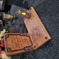 SOLARNY ZNICZ LED STATUETKA NA CMENTARZ GRÓB DUŻA DĄB