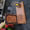 SOLARNY ZNICZ LED STATUETKA NA CMENTARZ GRÓB DUŻA DĄB