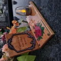 SOLARNY ZNICZ LED STATUETKA NA CMENTARZ GRÓB DUŻA DĄB RÓŻA