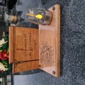 SOLARNY ZNICZ LED STATUETKA NA CMENTARZ GRÓB DUŻA DĄB RÓŻA