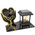 Znicz solarny LED STATUETKA NA CMENTARZ GRÓB DUŻA wieczna lampka nagrobna