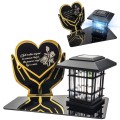 Znicz solarny LED STATUETKA NA CMENTARZ GRÓB DUŻA wieczna lampka nagrobna