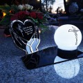 Solarny znicz LED STATUETKA NA CMENTARZ GRÓB DUŻA wieczna lampka nagrobna