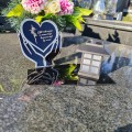 Solarny znicz LED STATUETKA NA CMENTARZ GRÓB DUŻA wieczna lampka nagrobna