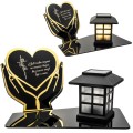 Solarny znicz LED STATUETKA NA CMENTARZ GRÓB DUŻA wieczna lampka nagrobna