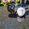 Solarny znicz LED STATUETKA NA CMENTARZ GRÓB DUŻA wieczna lampka nagrobna