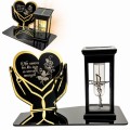 Solarny znicz LED STATUETKA NA CMENTARZ GRÓB DUŻA wieczna lampka nagrobna