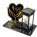 Solarny znicz LED STATUETKA NA CMENTARZ GRÓB DUŻA wieczna lampka nagrobna