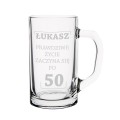 KUFEL DO PIWA Z GRAWEREM PREZENT DLA FACETA NIEGO TATY NA 18-99 URODZINY