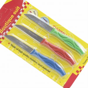 NOŻE NÓŻ KUCHENNY UNIWERSALNY 14 CM KOMPLET ZESTAW 3 SZT