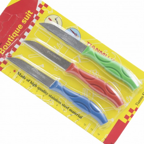 NOŻE NÓŻ KUCHENNY UNIWERSALNY 14 CM KOMPLET ZESTAW 3 SZT