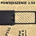 LUPA KIESZONKOWA JUBILERSKA ROZSUWANA SOLIDNA PODŚWIETLANA LED UV