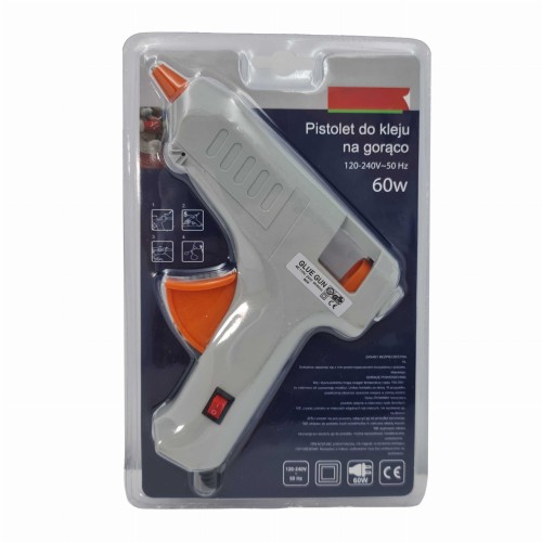PISTOLET DO KLEJU NA GORĄCO NA KLEJ 60W 11MM + WKŁADY 2SZT