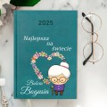 KALENDARZ PLANER TERMINARZ PERSONALIZOWANY 2025r A5 PREZENT NA DZIEŃ BABCI