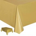 Obrus cerata w złote kropki 274 cm x 137 cm prostokątny wodoodporny Złoty