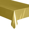 Obrus cerata w złote kropki 274 cm x 137 cm prostokątny wodoodporny Złoty