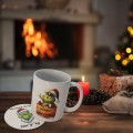 Podkładka pod kubek GRINCH zestaw podkładki na stół białe 5SZT
