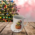 Podkładka pod kubek GRINCH zestaw podkładki na stół białe 5SZT