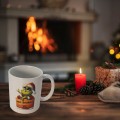 Zestaw Kubek i Podkładka pod kubek GRINCH zestaw świąteczny na stół białe