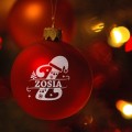 BOMBKA SZKLANA na choinkę z IMIENIEM ozdoba świąteczna PREZENT NA ŚWIĘTA