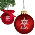 BOMBKA SZKLANA na choinkę z IMIENIEM ozdoba świąteczna PREZENT NA ŚWIĘTA