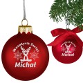 BOMBKA SZKLANA na choinkę z IMIENIEM ozdoba świąteczna PREZENT NA ŚWIĘTA