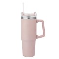 KUBEK TERMICZNY BIDON BUTELKA TERMICZNA DO SAMOCHODU ZE SŁOMKĄ 880 ML