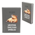 KALENDARZ 2025 NOWOŚĆ A5 KSIĄŻKOWY SZARY ŚMIESZNY CAPYBARA DZIENNY PLANER