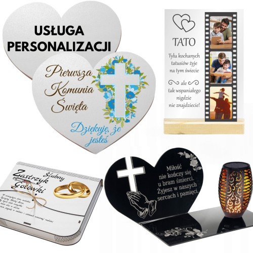 USŁUGA PERSONALIZACJI NADRUK PERSONALIZACJA PREZENT