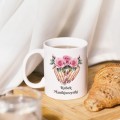 KUBEK 330 ML dla KOSMETYCZKI MANIKURZYSTKI SALON KOSMETYCZNY