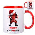 Kubek świąteczny z nadrukiem deadpool prezent duży ŚMIESZNY NA ŚWIĘTA