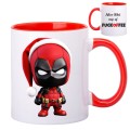 Kubek świąteczny z nadrukiem deadpool prezent duży ŚMIESZNY NA ŚWIĘTA