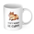 KUBEK  330ML ŚMIESZNY NADRUK CAPYBARA NA PREZENT ŚWIĘTA