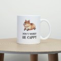 KUBEK  330ML ŚMIESZNY NADRUK CAPYBARA NA PREZENT ŚWIĘTA