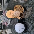 Znicz LED STATUETKA Złota NA CMENTARZ GRÓB DUŻA wieczna lampka nagrobna