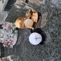 Znicz LED STATUETKA Złota NA CMENTARZ GRÓB DUŻA wieczna lampka nagrobna