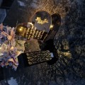 Znicz LED STATUETKA Złota NA CMENTARZ GRÓB DUŻA wieczna lampka nagrobna
