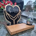 SOLARNY ZNICZ LED STATUETKA NA CMENTARZ GRÓB DUŻA DĄB