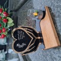 SOLARNY ZNICZ LED STATUETKA NA CMENTARZ GRÓB DUŻA DĄB
